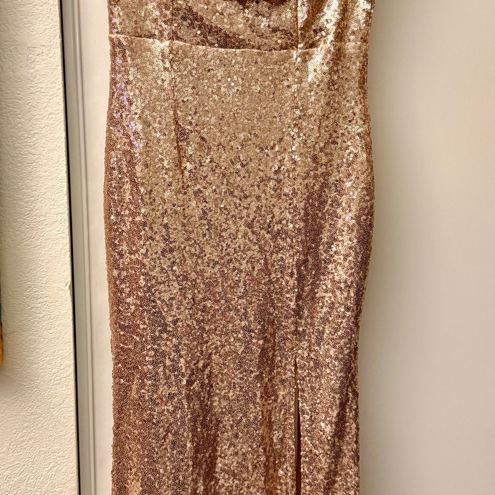 Windsor Gold Sequin Maxi Dress
